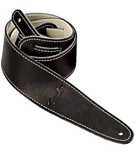 Amazon | [フェンダー] ギターストラップ Monogram Leather Strap